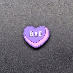 (5/$15) Heart Bae Croc Charm